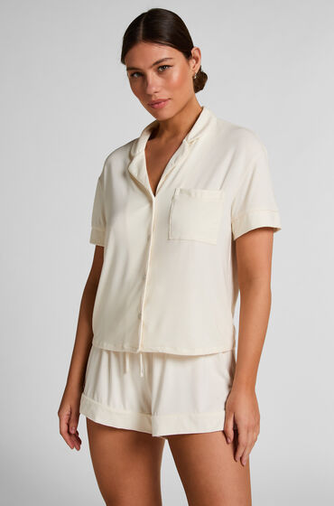 Hunkemöller Shorts i jersey Essential Vit