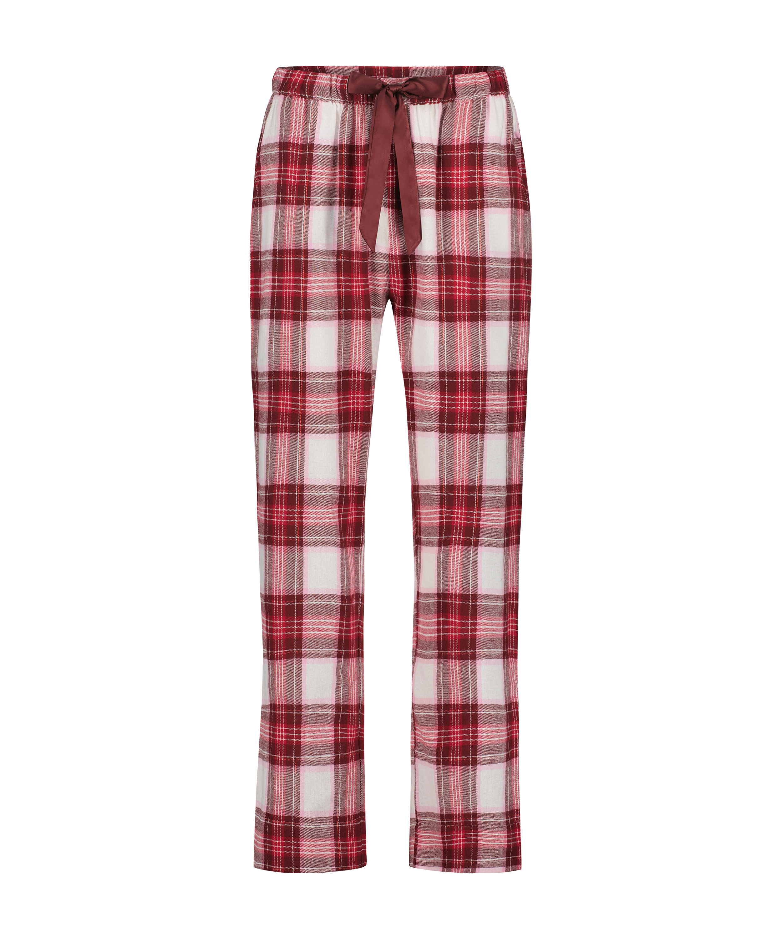 Pyjamasbyxori flanell, Rosa, main