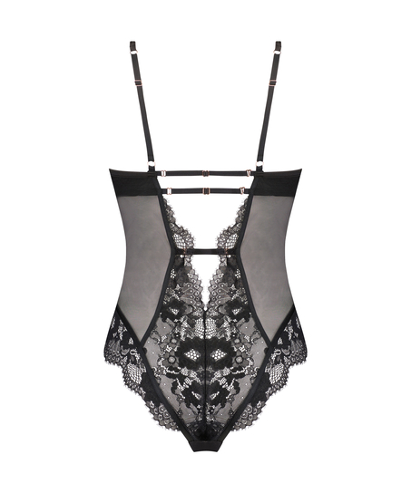 Gabrielle-body med bygel, Svart