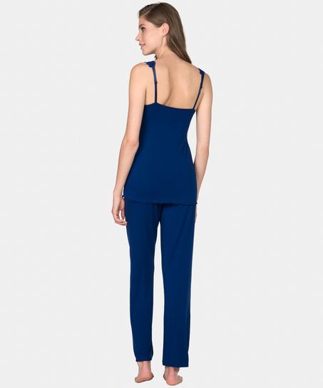 Pyjamasset Modal Lace, Bl&aring;