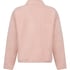 Topp med halv dragkedja och sportig fleece, Rosa