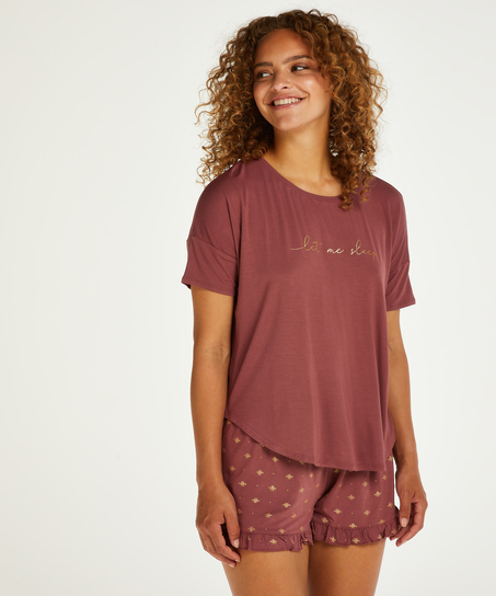 Kort pyjamasset, Rosa