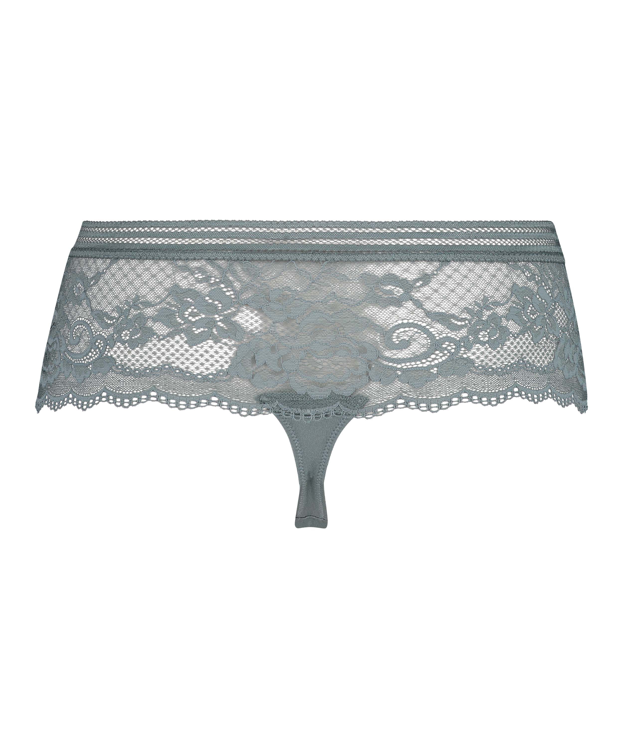 Loredana hög boxerstringtrosa, Grå, main