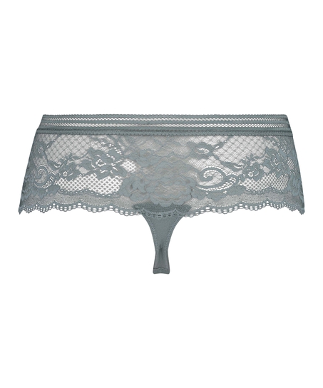 Loredana hög boxerstringtrosa, Grå