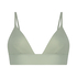 Triangel Bralette Smooth, Grön