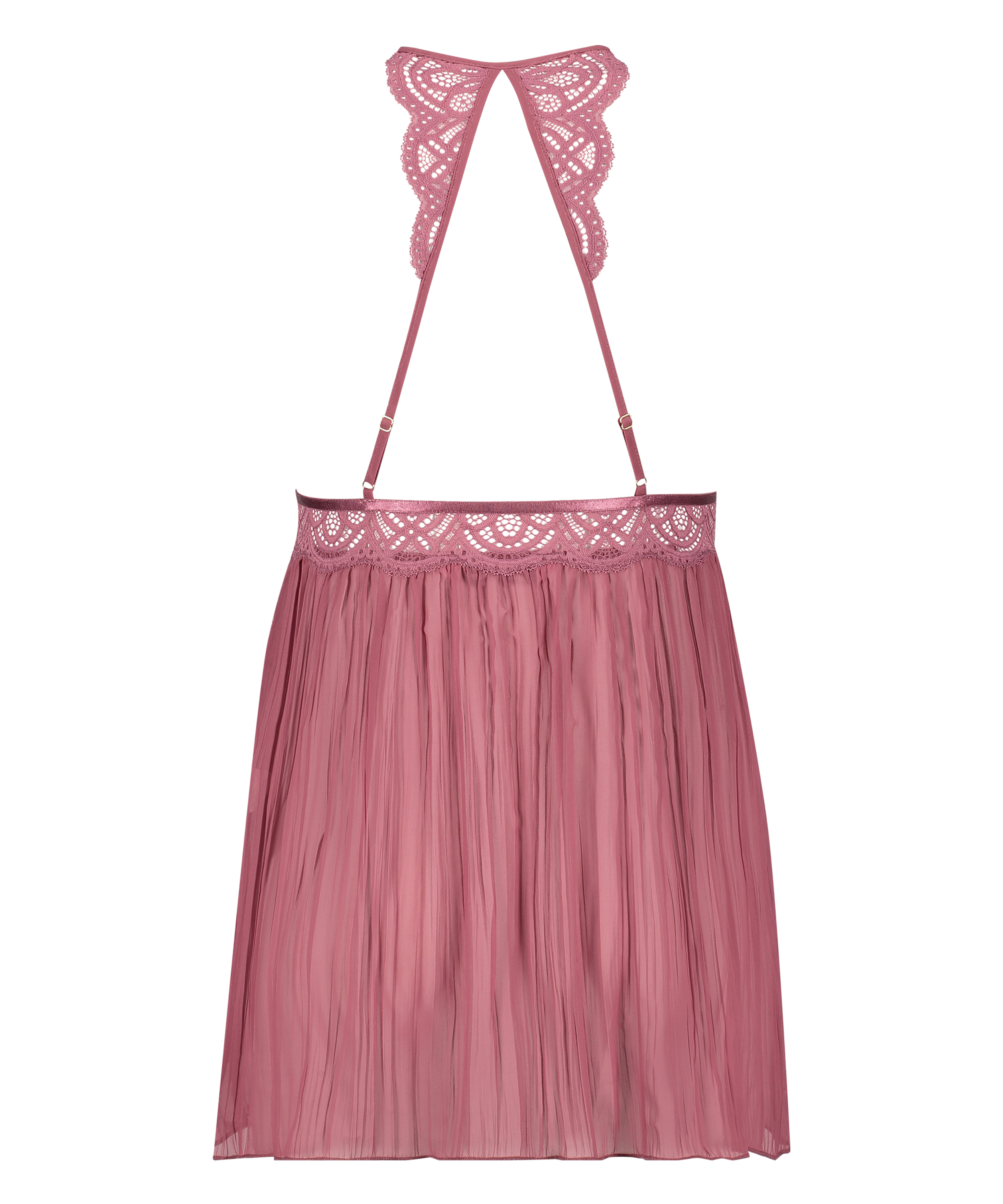 Babydoll i chiffong, R&ouml;d, main