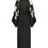 Bloom satin-kimono, Svart