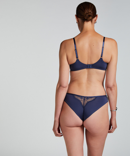 Icke-formpressad bygel-bh Pearlene, Blå