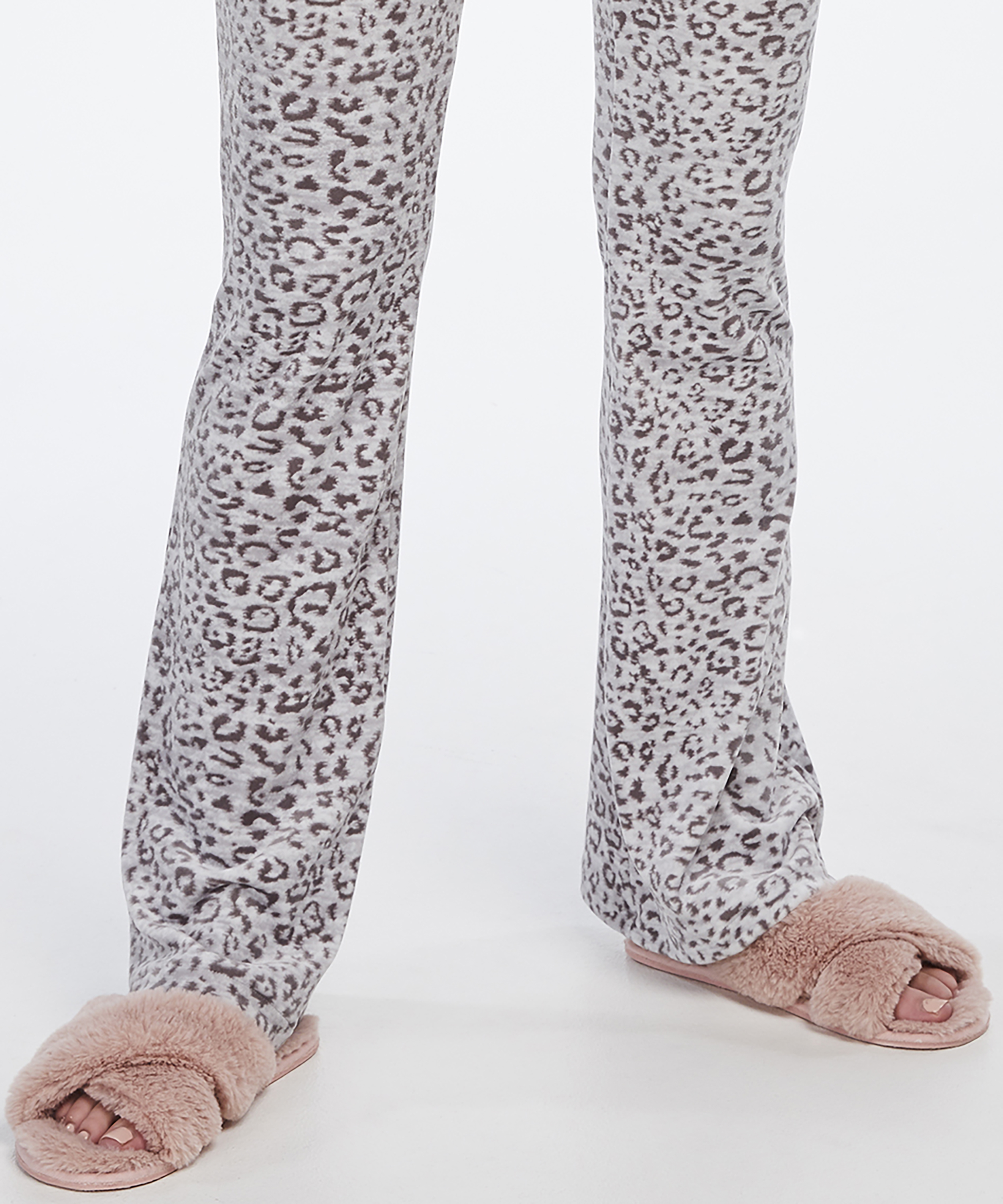 Innetofflor Fake Fur Crossed, Rosa, main