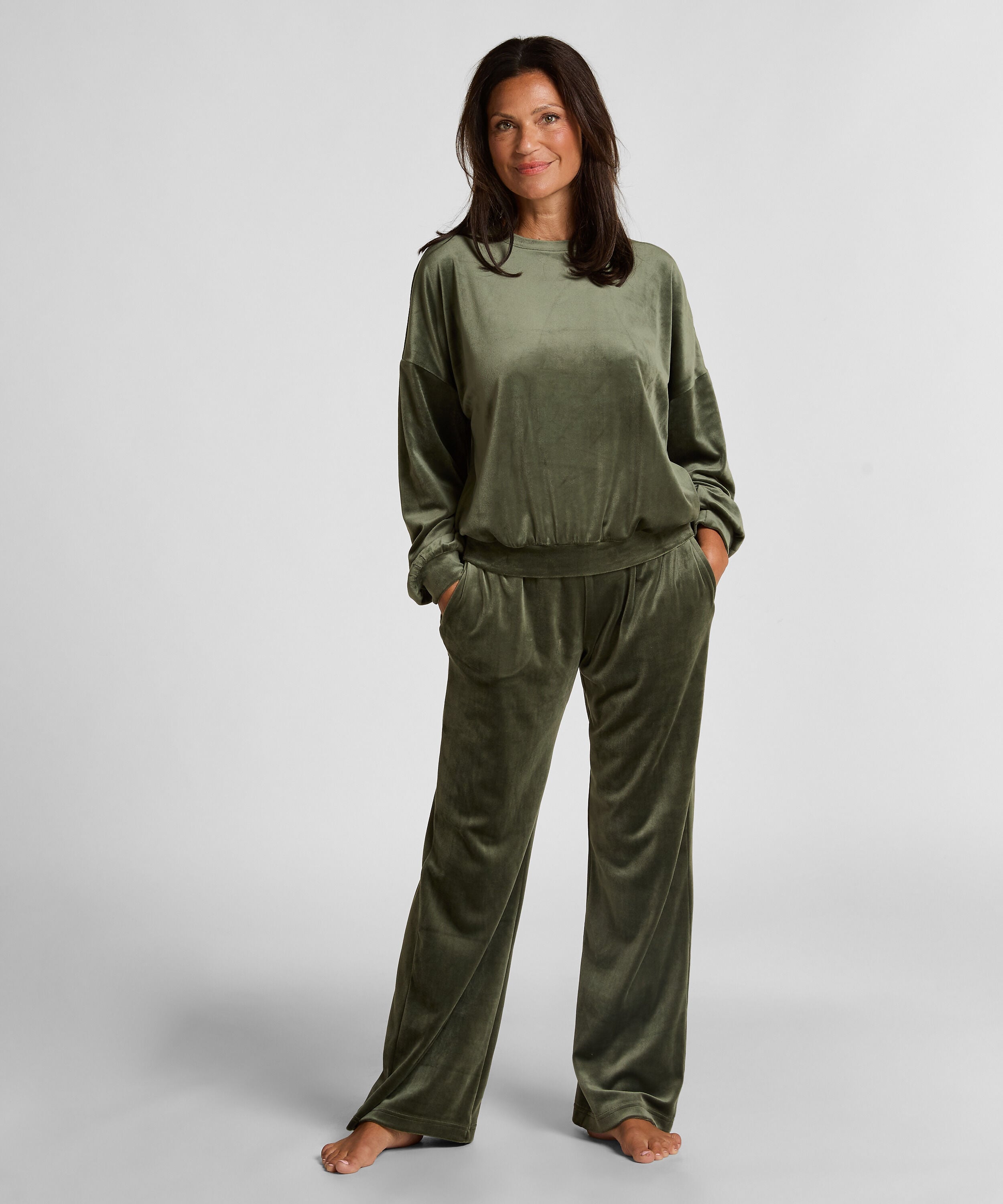 Pyjamasbyxor i velour