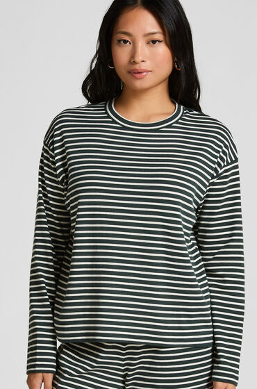 Hunkemöller Pyjamasset i bomullsjersey grön