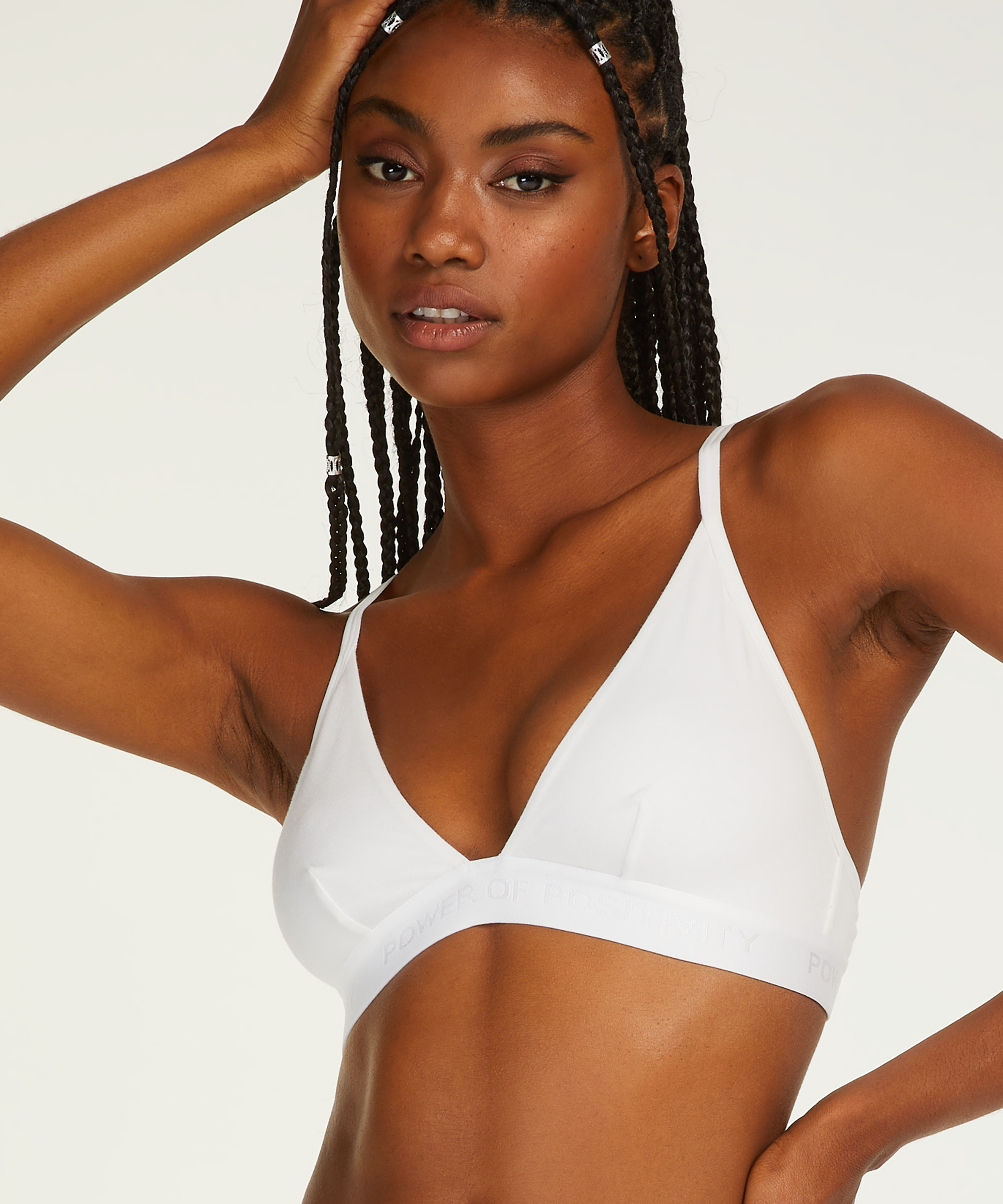 Cutie Triangle-bralette, Vit, main