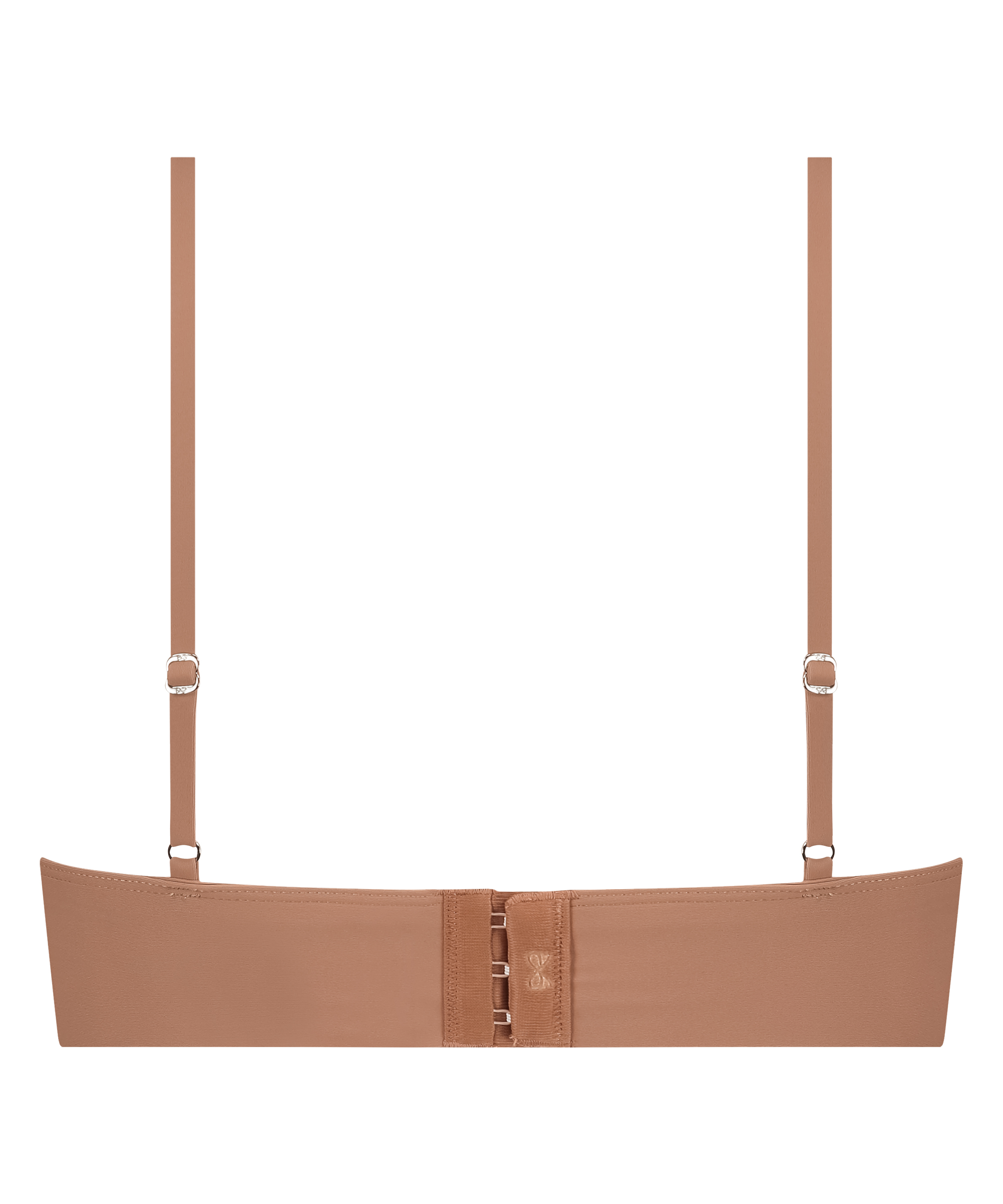 Triangel Bralette Smooth, Brun, main