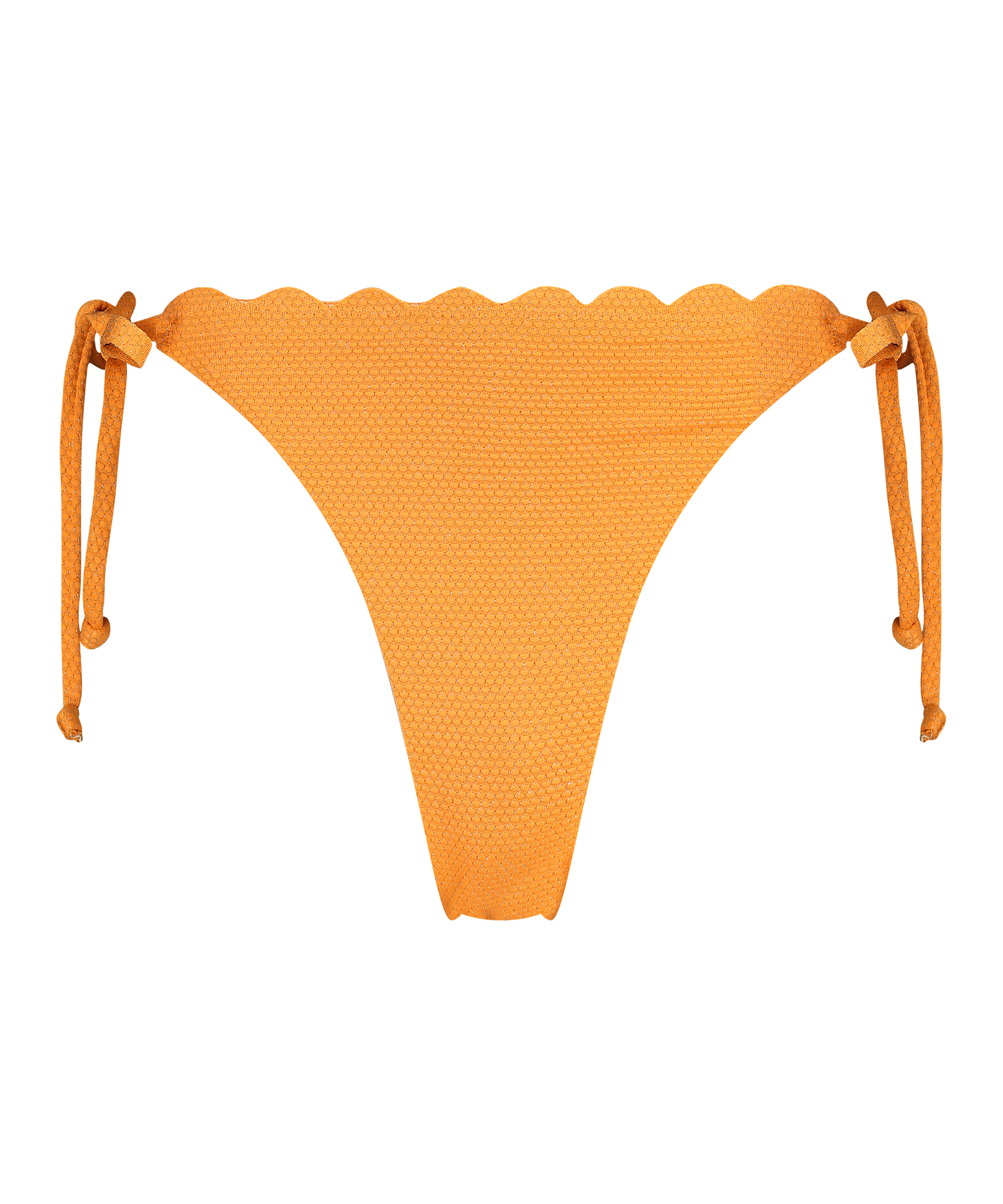 Cheeky Tanga Bikiniunderdel Scallop Lurex, Orange, main