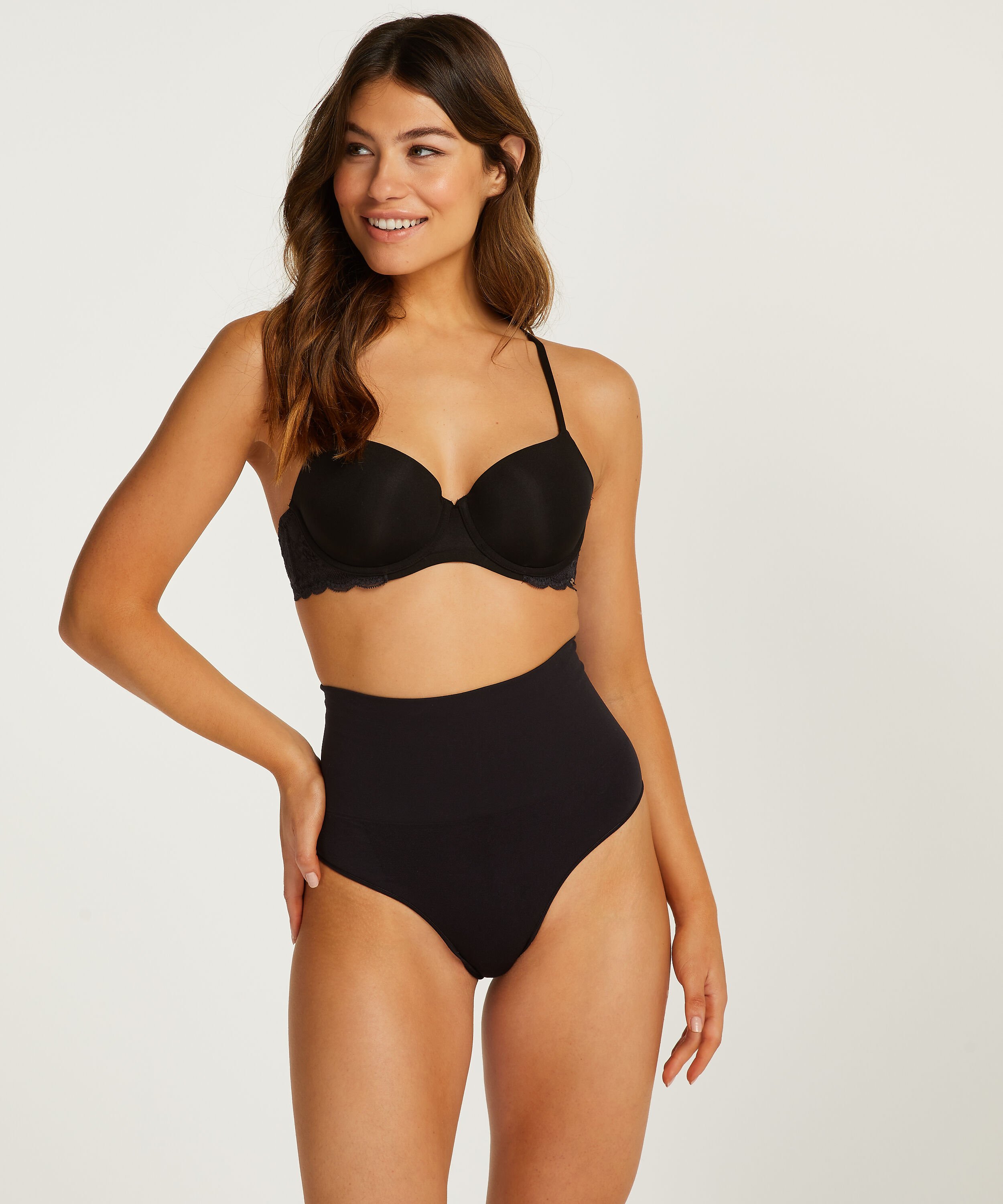 Hög uppstramande stringtrosa Seamless