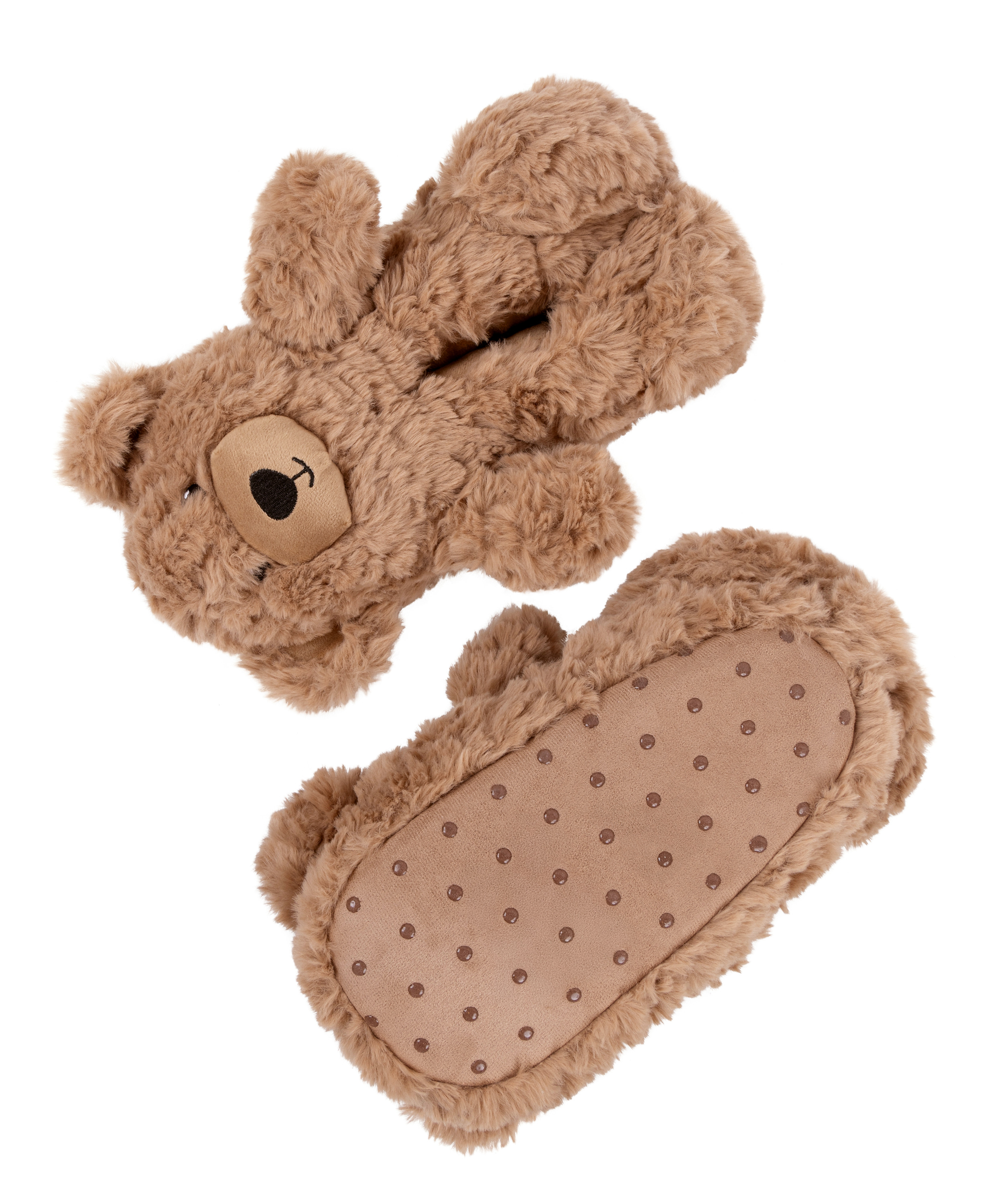 Tofflor Teddy Bear, Beige, main