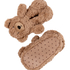 Tofflor Teddy Bear, Beige