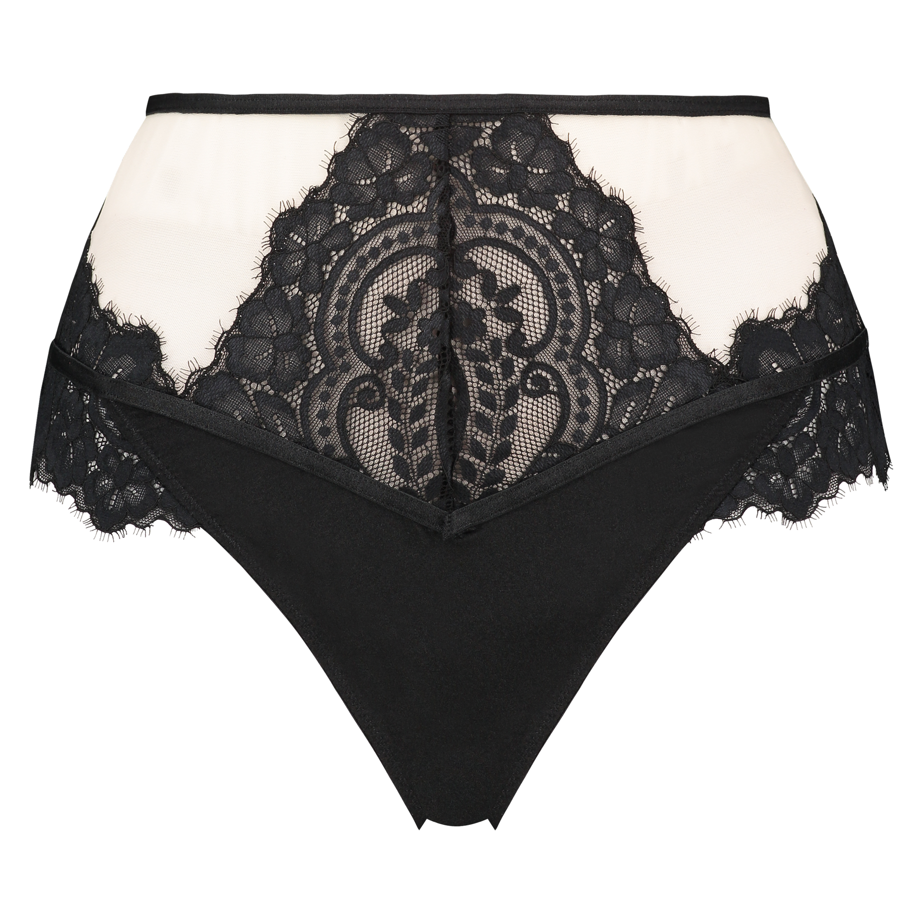 H&ouml;g brazilian-trosa Bella, Svart, main