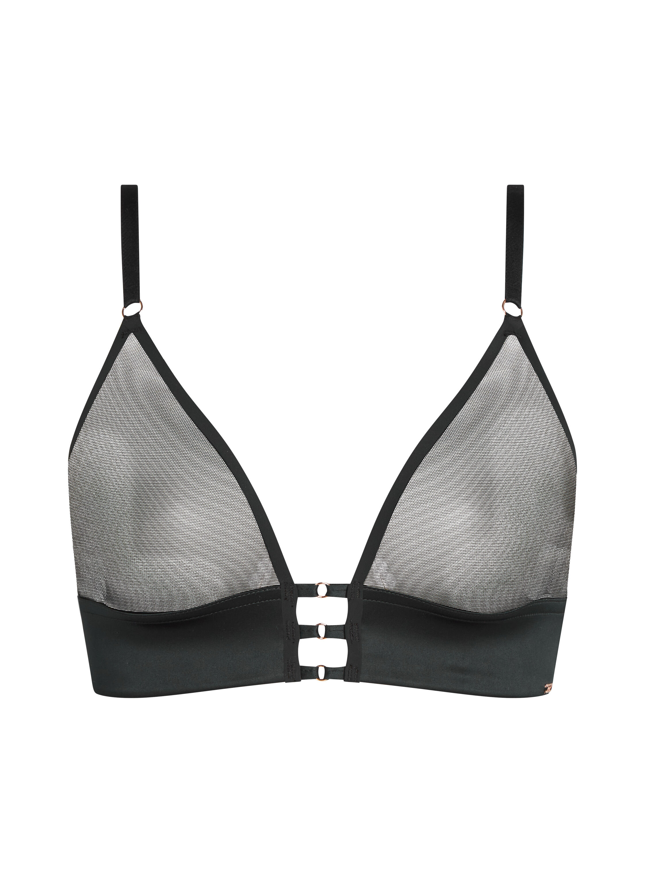 Bralette Mesh Essentials, Svart