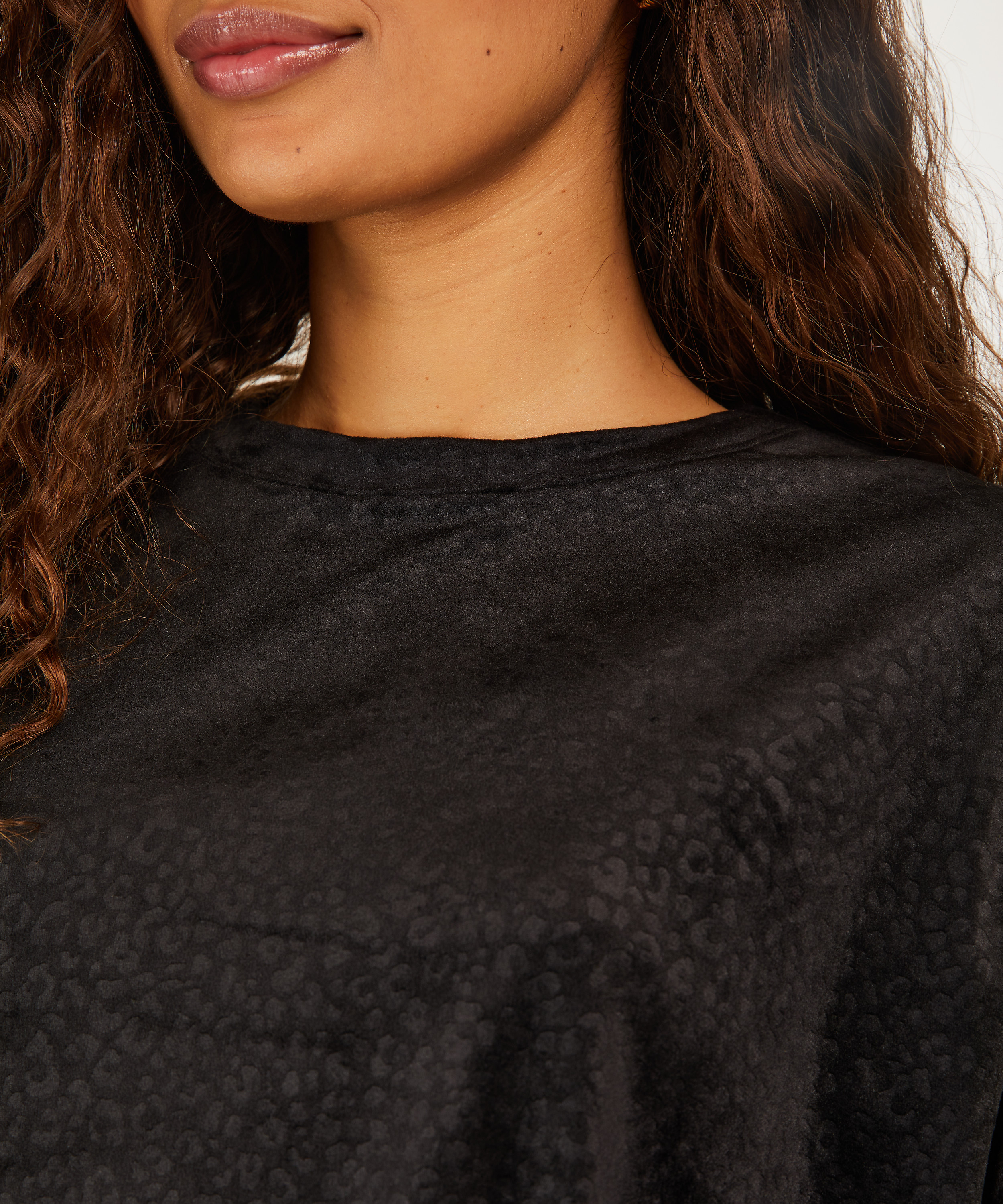 Velourtopp, Svart, main