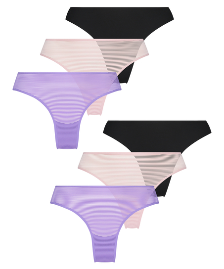 6-pack osynlig brazilian-trosa, grön