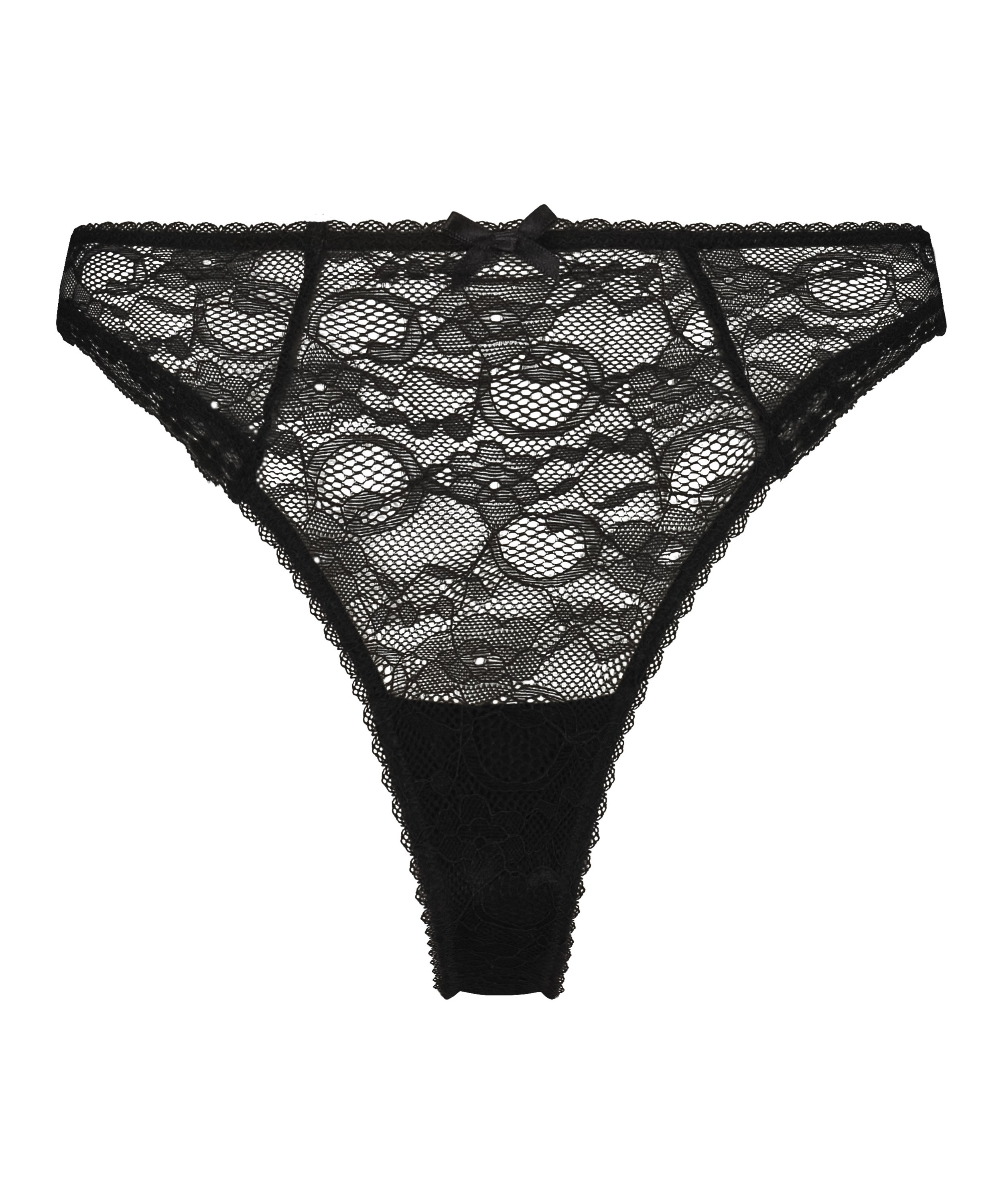 Riley högt skuren minibrazilian-trosa, Svart, main