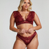 Icke-formpressad longline-bh med bygel Zoe, Röd