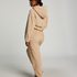 Mysig hoodie i fleece, Beige