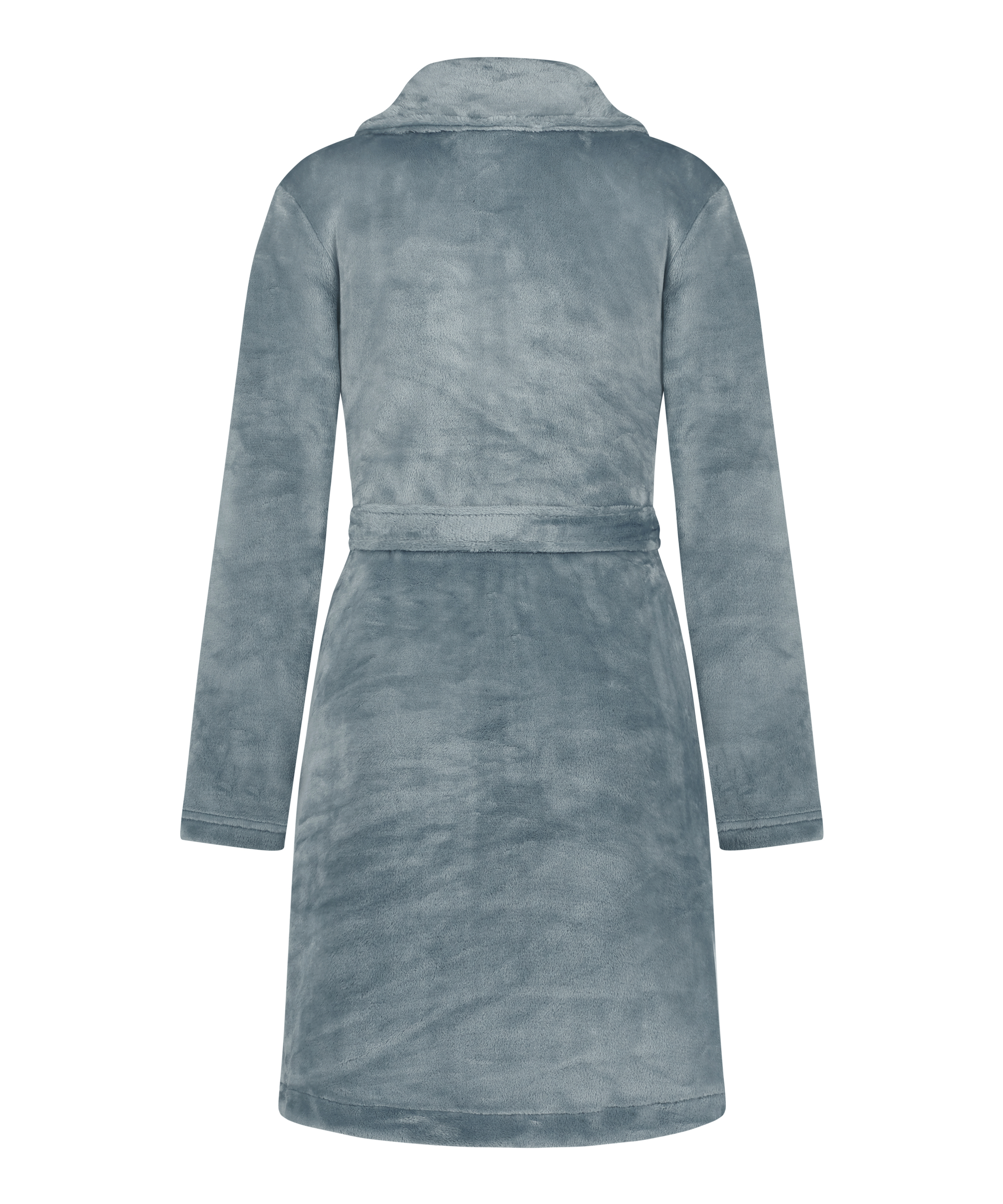 Badrock i fleece med dragkedja, Blå, main