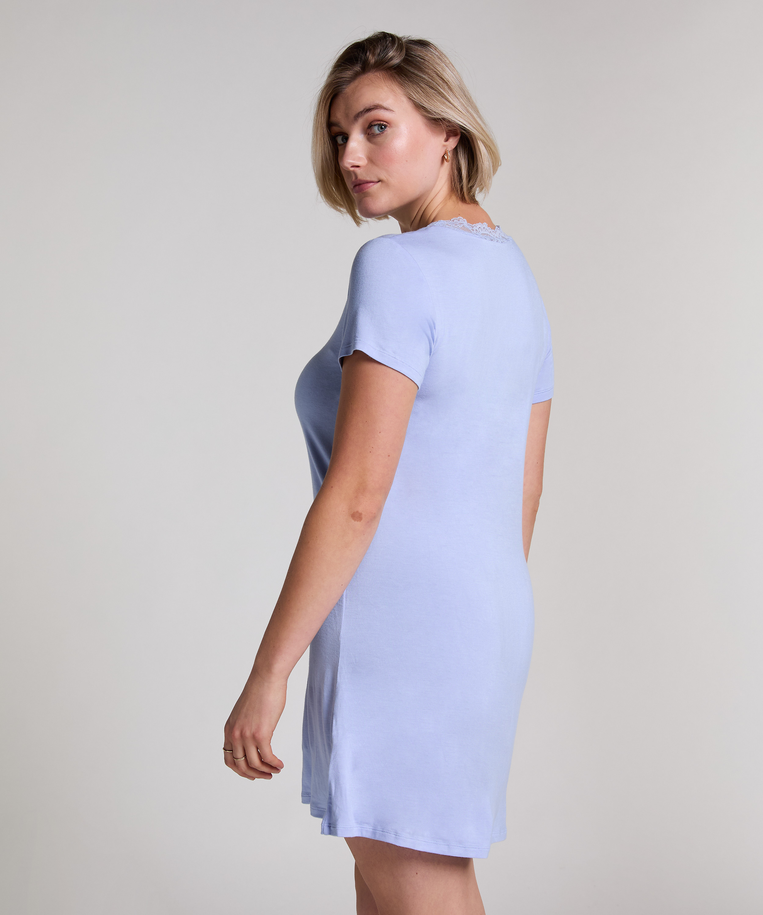 Nattlinne i jersey, blå, main