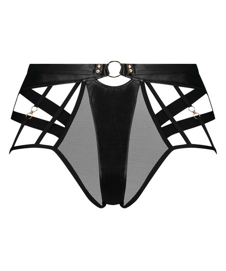 Högt skuren braziliantrosa Faye, Svart