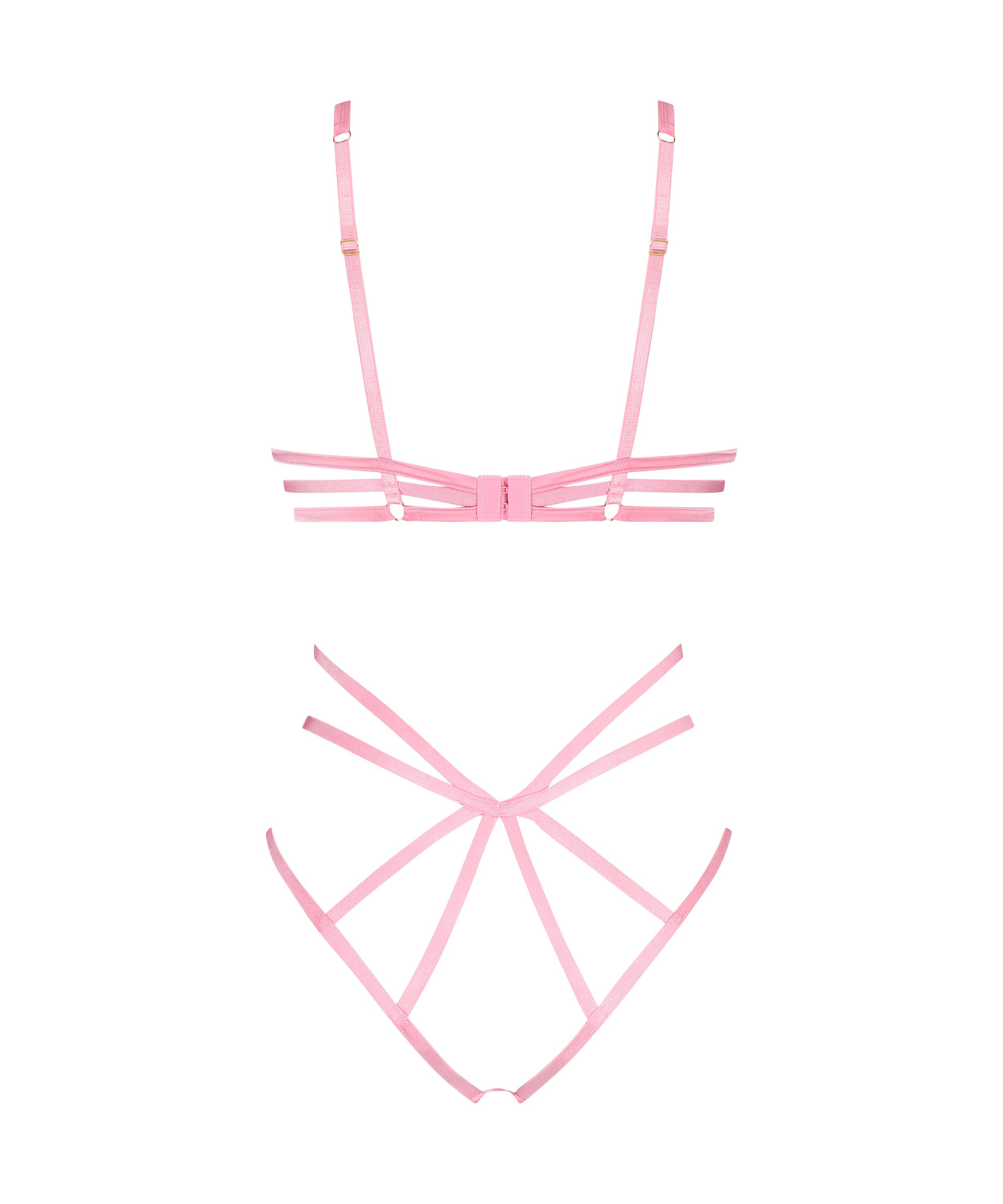 Private Mitzy &ouml;ppet gren body, Rosa, main