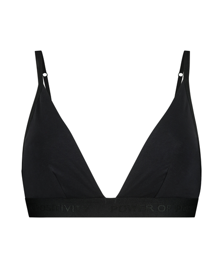 Cutie Triangle-bralette, Svart