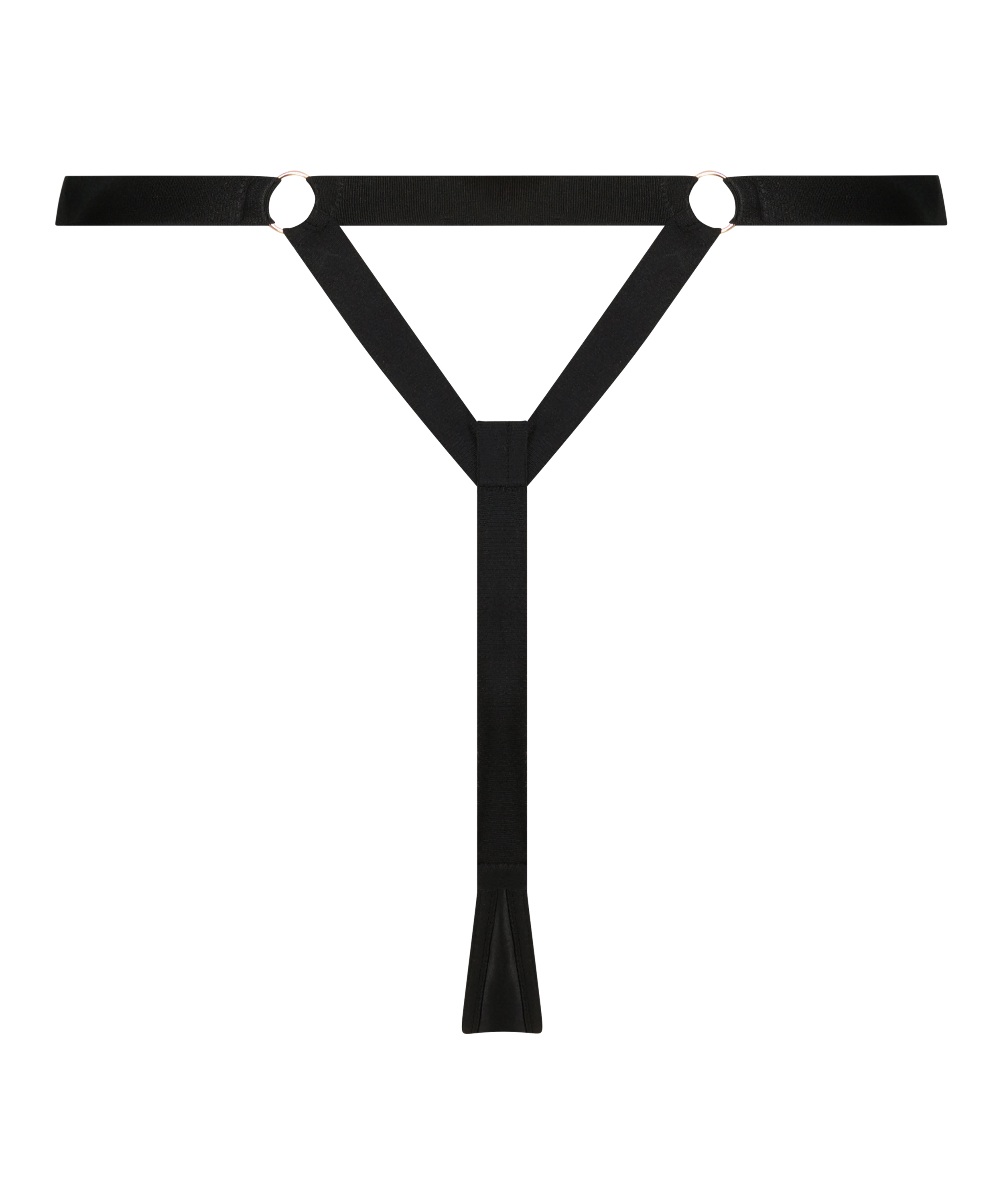 Tara h&ouml;gt skuren stringtrosa, Svart, main