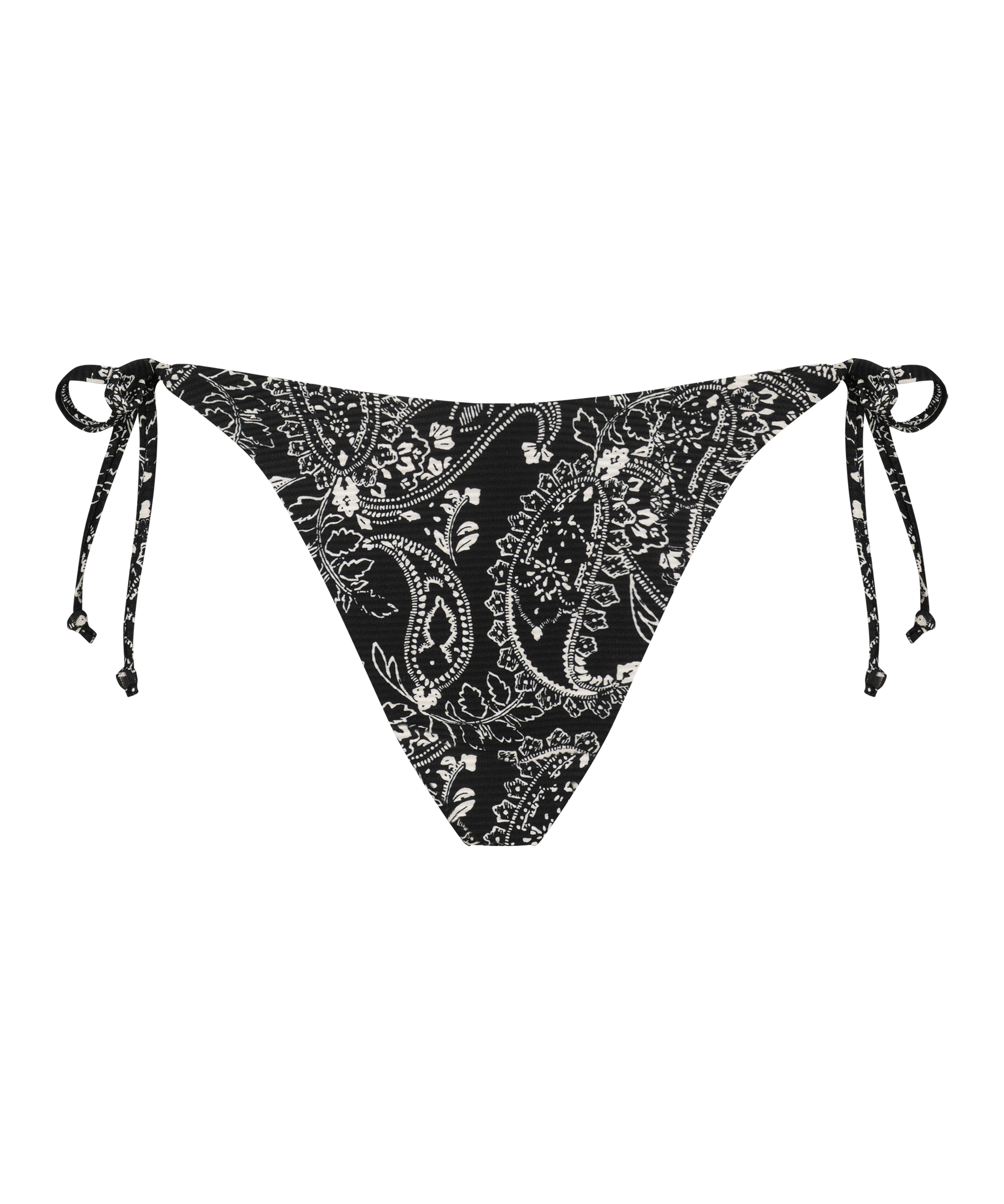 Paisley brazilian-bikiniunderdel, Svart, main