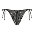Paisley brazilian-bikiniunderdel, Svart