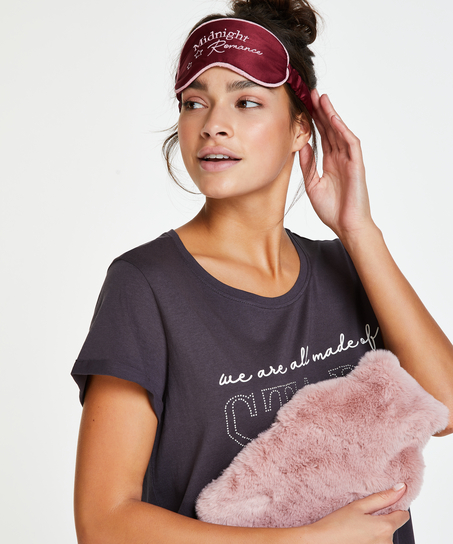 Set med värmeflaska och sovmask, Rosa