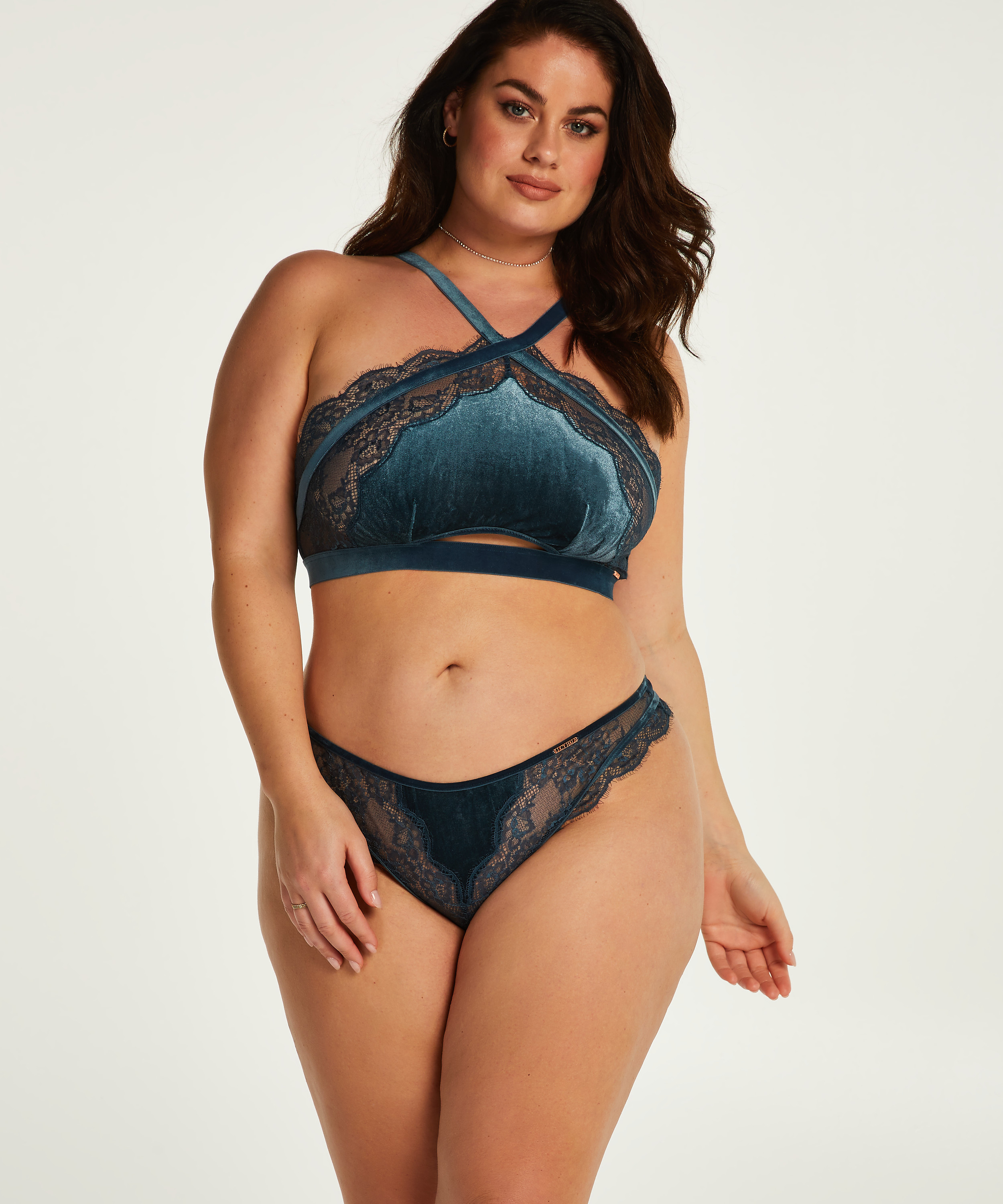 Janelle bralette Curvy Lucy Hale, Bl&aring;, main