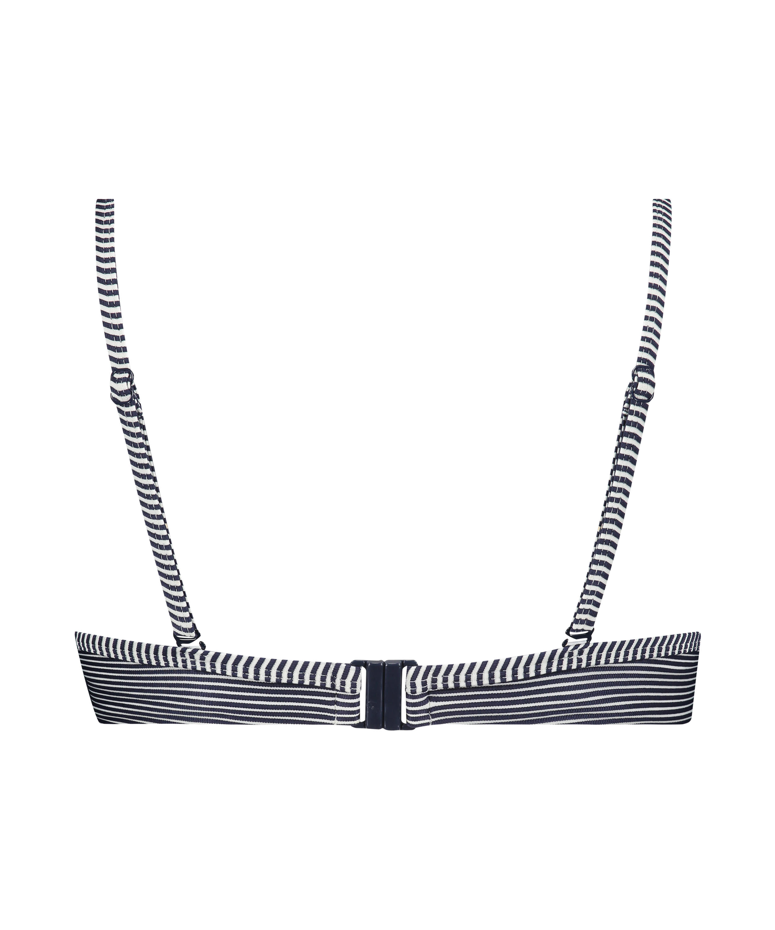 Ruffle icke-formpressad bikiniöverdel med bygel, Blå, main