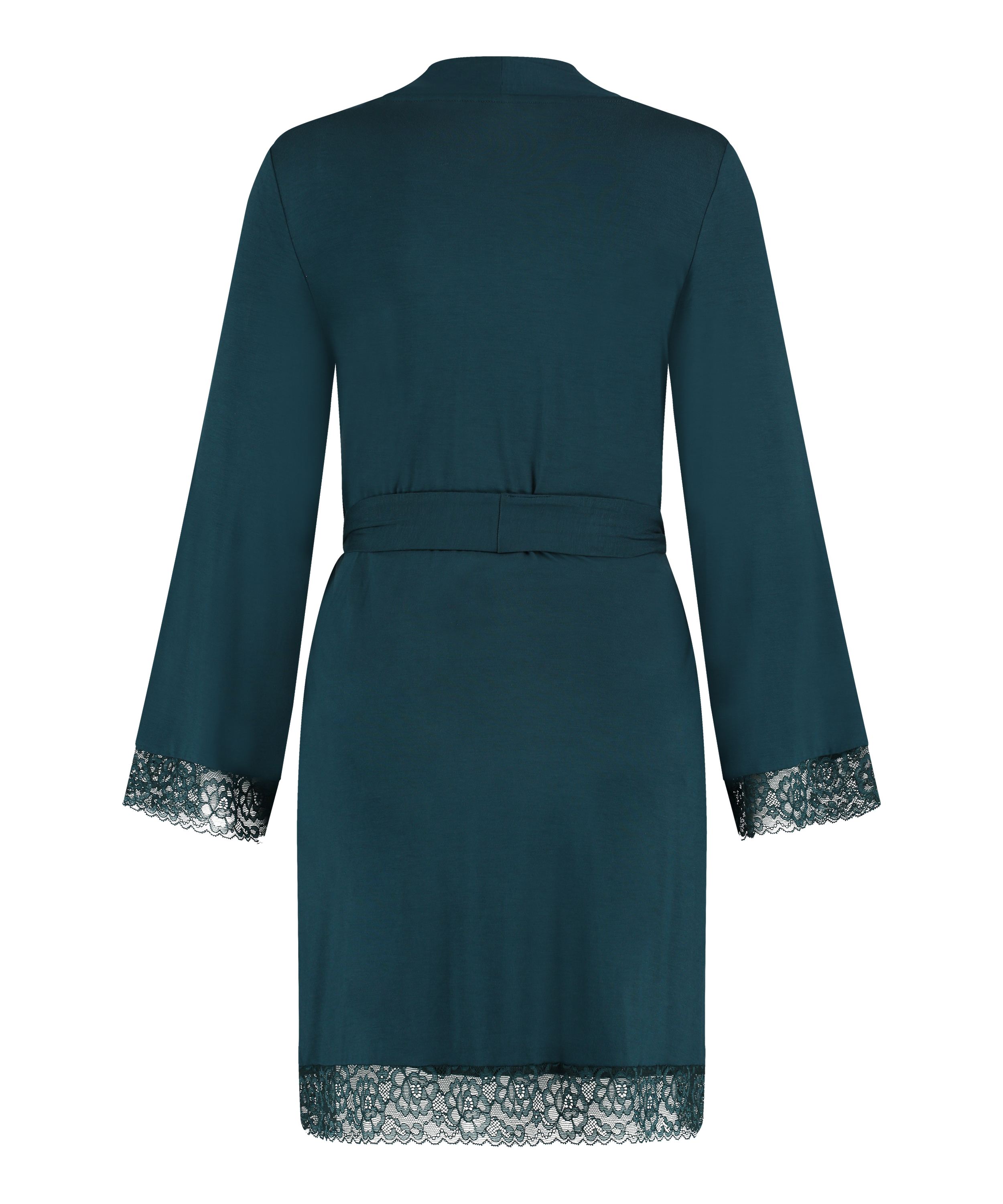 Kort badkappa, bl&aring;, main