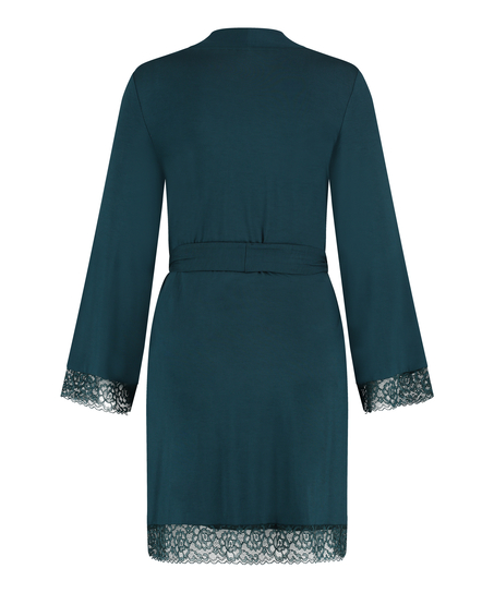 Kort badkappa, bl&aring;