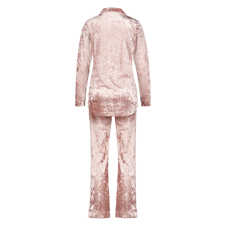 Pyjamas Boyfriend Crushed Velour, Rosa