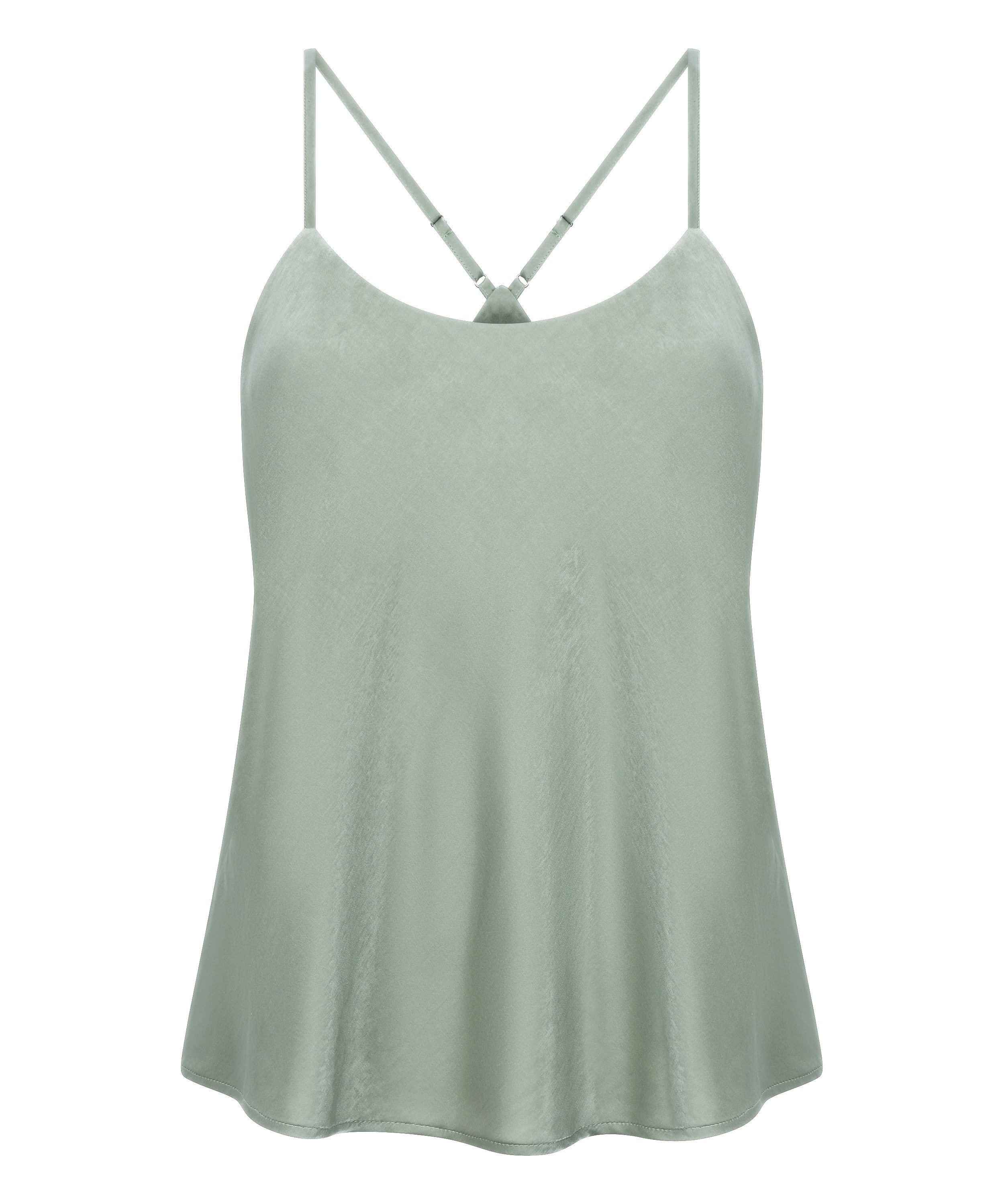 Cami Top Satin Ayla, Gr&ouml;n, main