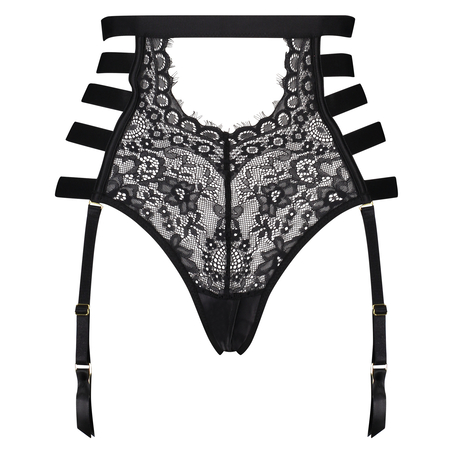 Hög brazilian-trosa med öppen gren Honey, Svart