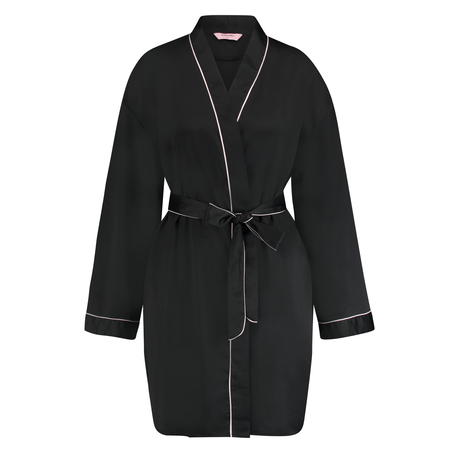 Kimono Satin, Svart