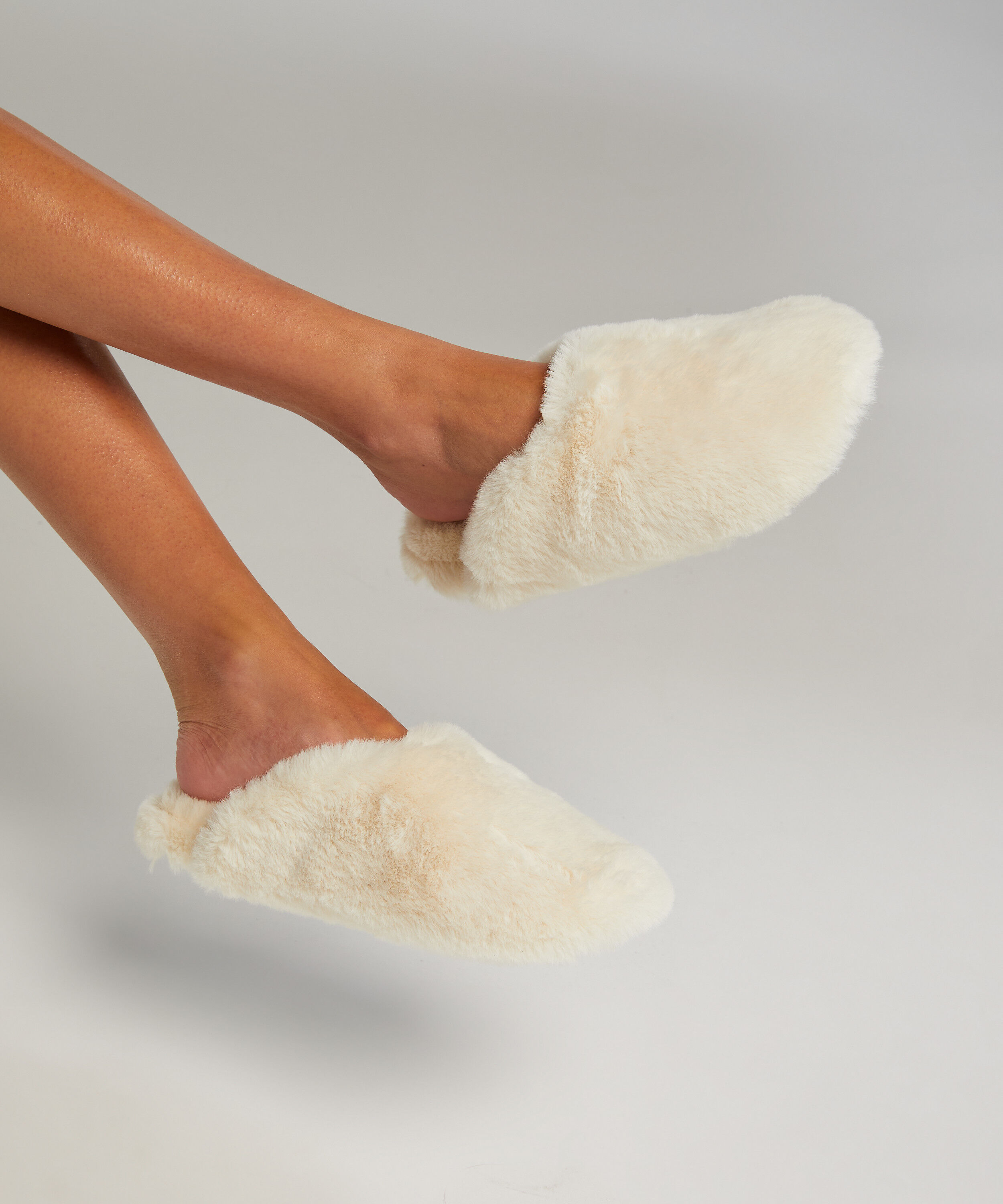 Teddy Mule Slipper, Vit