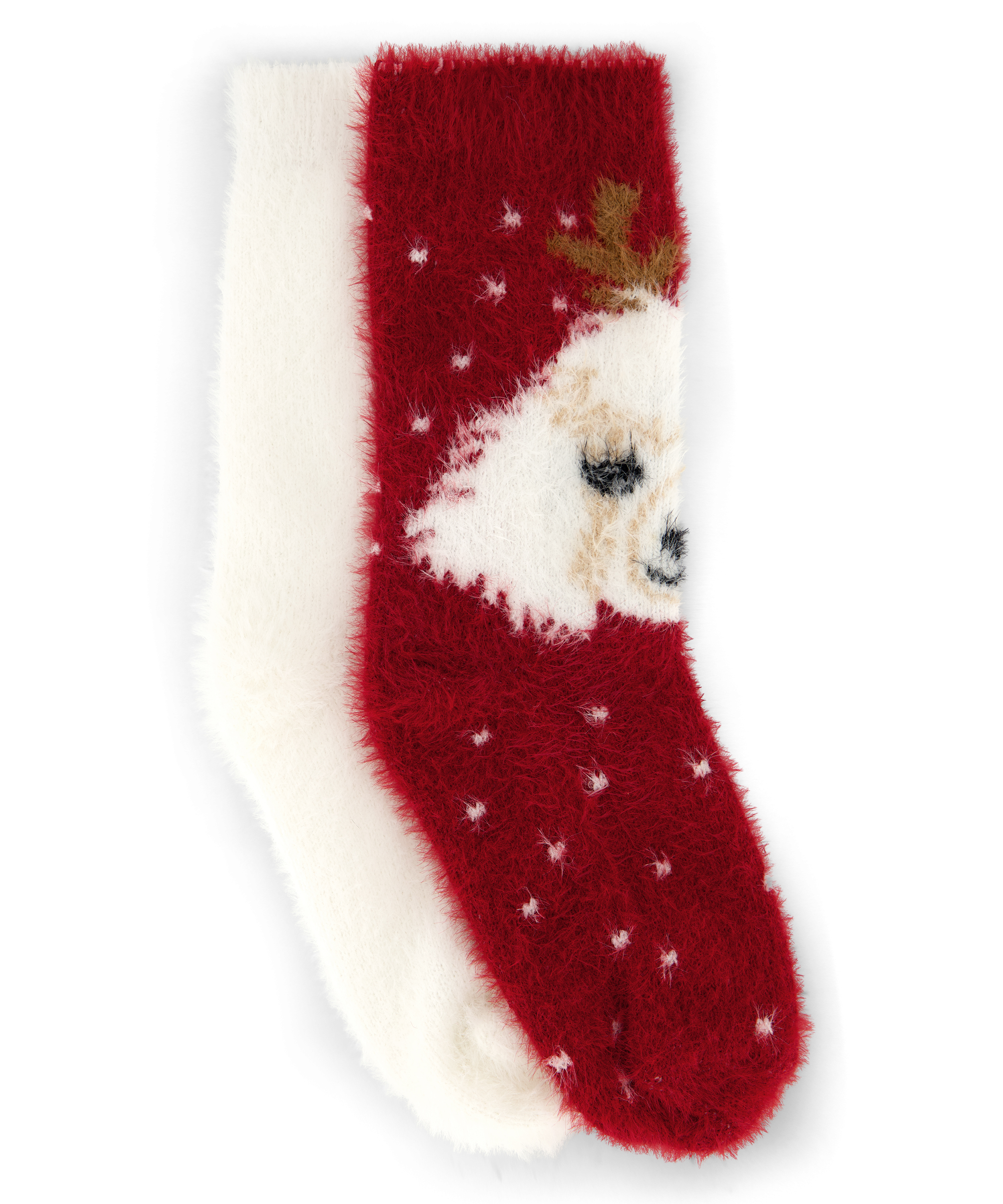 2 Par Strumpor Cosy, Röd, main