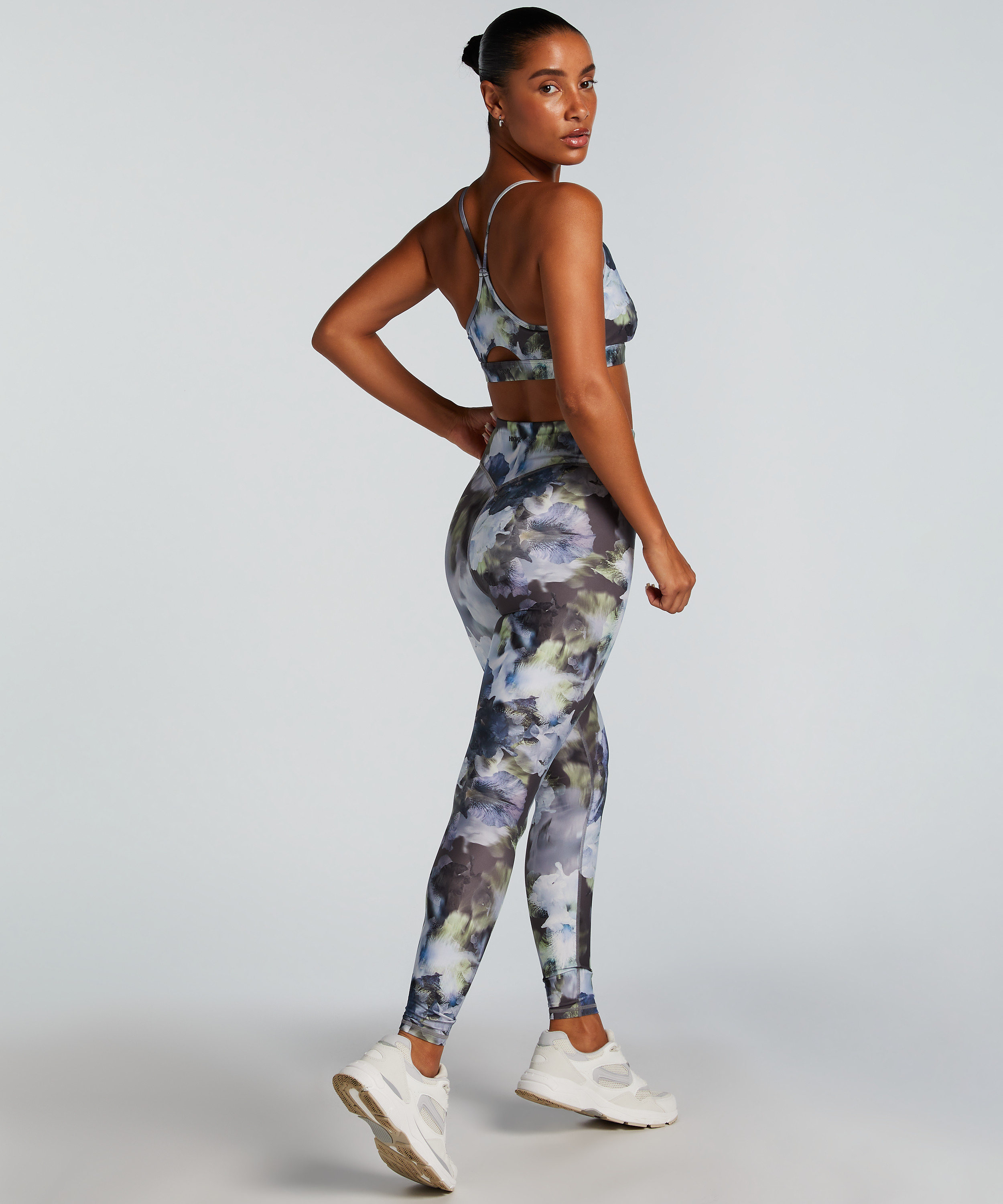 HKMX Leggings med hög midja, Grå, main