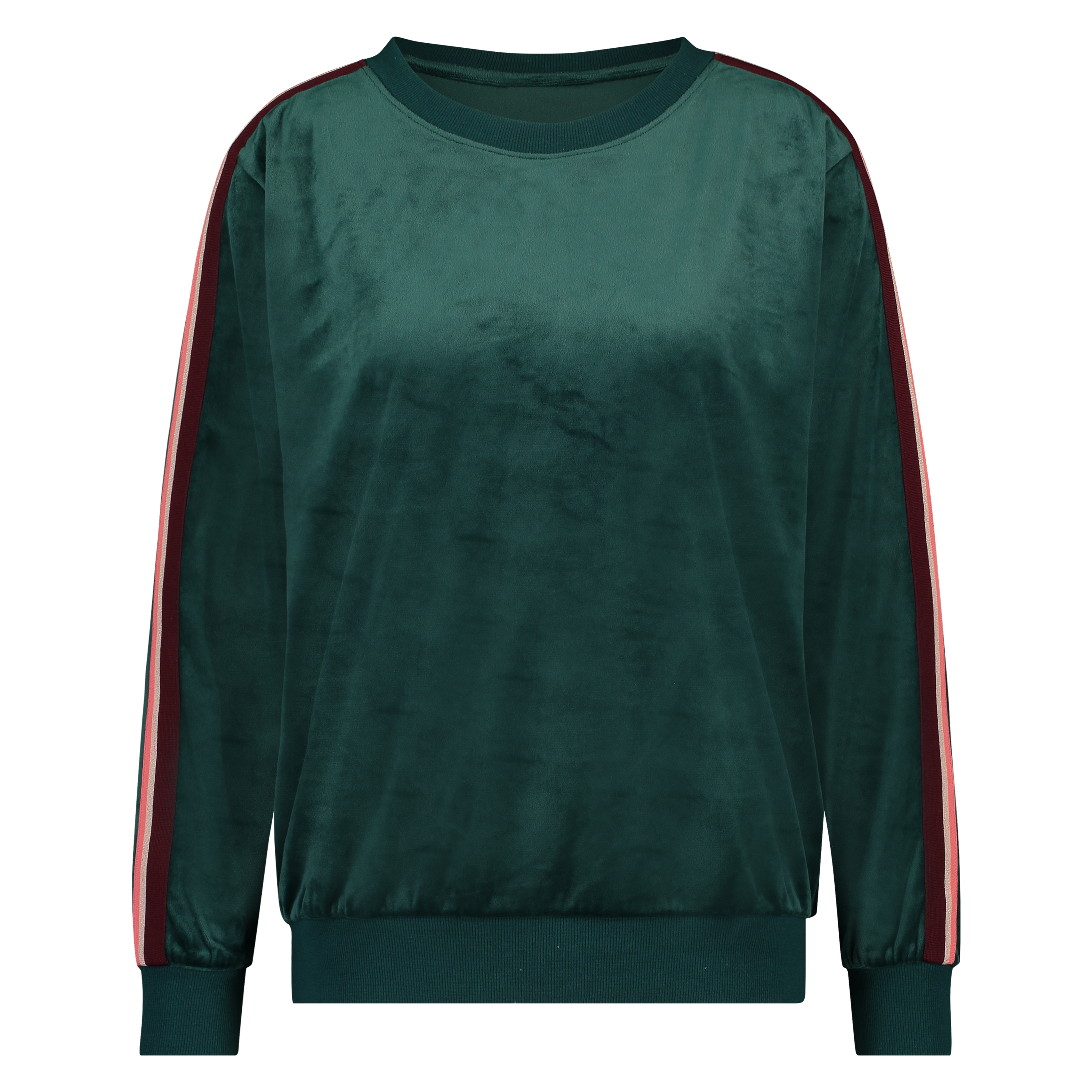 Topp Velour Stripe, Grön, main