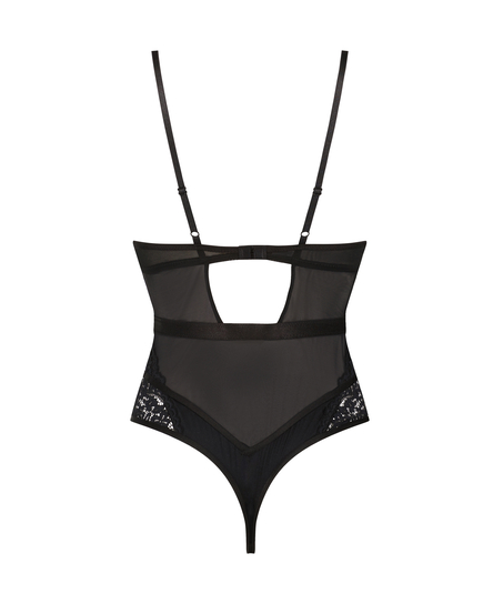 Rose underwired body, Svart